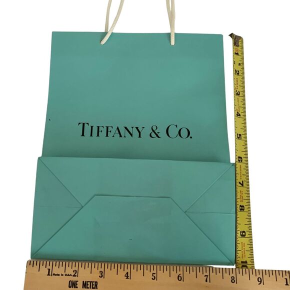 Tiffany & Co. Medium 10" x 8" x 4" Blue Paper Shopping Bag Reusable Lot of 2 - Picture 3 of 9